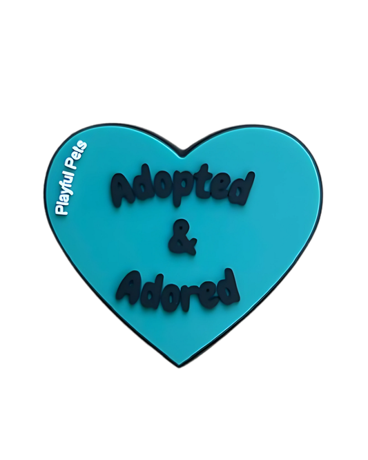 Adopted & Adored Blue Heart